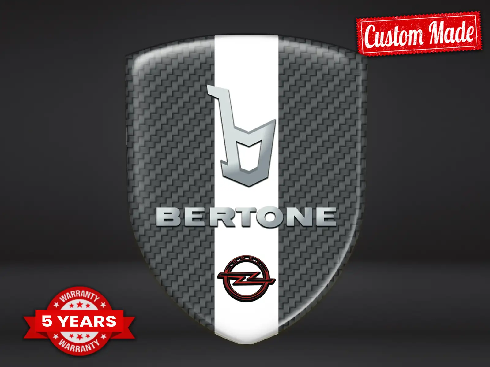 Bertone Autocollants Silicone Auto Édition Qualité Perso